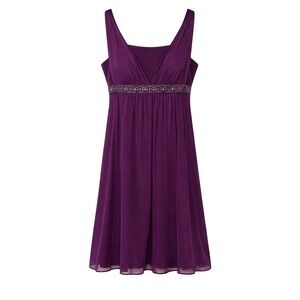 Vintage Y2K Romantic Soft Glam Babydoll Dress Womens Size 14 Whimsical Formal